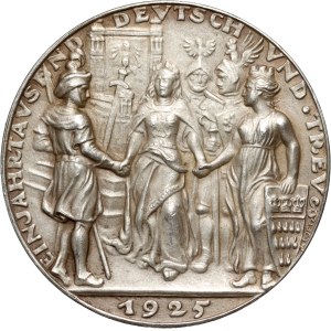 Deutschland, Medaille aus dem Jahr 1925, Tausendjähriges Jubiläum des Rheinlandes, Goetz