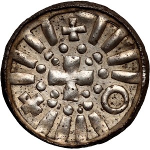 Germany, Saxony, end of Xth c., Cross Denar, Magdeburg