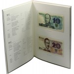 PRL, III RP, Album NBP, Polskie banknoty obiegowe z lat 1975-1996 - kompletny zestaw