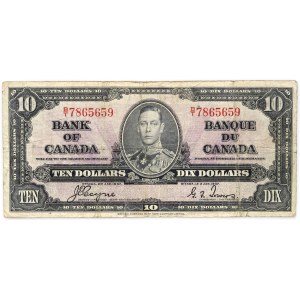 Canada, 10 dollars 1937