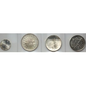 Israel, Silbermünzenset aus den Jahren 1967–1983 (4 Stück)