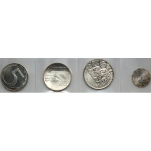 Israel, Silbermünzenset aus den Jahren 1967–1983 (4 Stück)