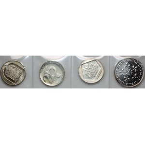 Israel, set of silver coins from 1974-1977, (4 pieces)