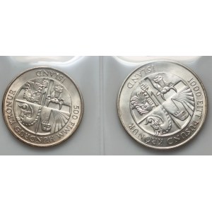 Islande, série de pièces en argent de 1974 (2 pièces)