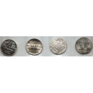 Finlande, série de pièces en argent de 1975 à 1992 (4 pièces)