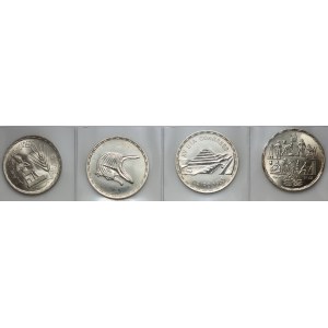 Egitto, serie di monete d'argento del periodo 1976-1985 (4 pezzi)