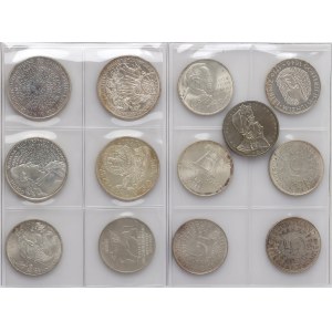 Allemagne, série de pièces datant de 1958 à 1999 (13 pièces)