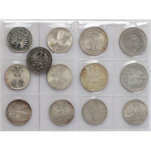 Allemagne, série de pièces datant de 1958 à 1999 (13 pièces)