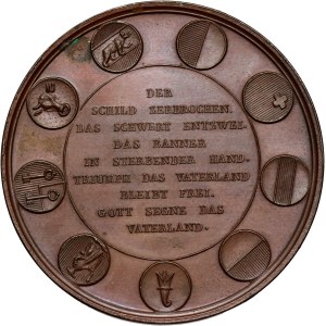 Switzerland, Shooting Medal from 1844, Federal Shooting Festival in Basel