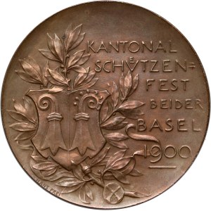 Switzerland, shooting medal from 1900, Basel Shooting Festival