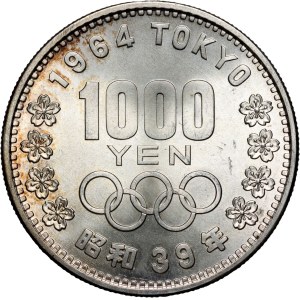 Japan, 1000 Yen 1964, Tokyo Olympics 1964