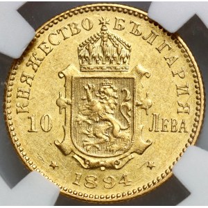 Bulgaria, Ferdinand I, 10 Leva 1894 КБ, Kremnitz