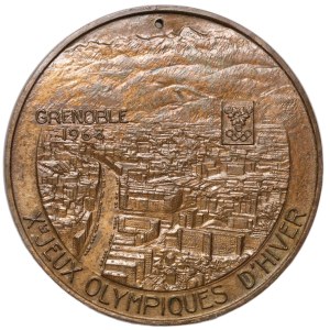 France, medal from 1968, participant of the Winter Olympics in Grenoble