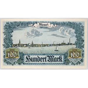 Lithuania, Memel, Klaipeda, 100 Mark 1922