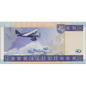 Lithuania, 10 litu 2001, series AA0000140, very low number