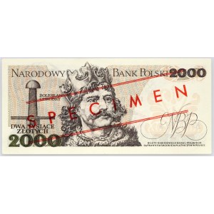People's Republic of Poland, 2,000 zlotys, May 1, 1977, SPECIMEN, No. 0546★, Series A