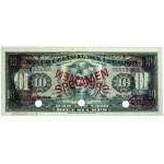 Ecuador, 10 sucres 1968, KV series, No. 026, SPECIMEN, TDLR printing