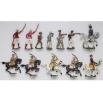 Poland, Second Polish Republic, set of 12 lead soldiers, "Wojsko Metalowe" by L.Z. MARS, in a cardboard box