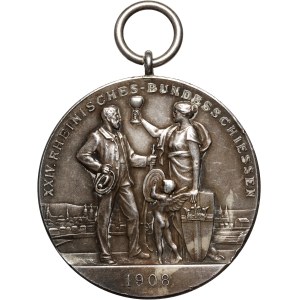 Germany, shooting medal from 1908, XXIV Rheinland Shooting Competition Shooting Competition in Koblenz