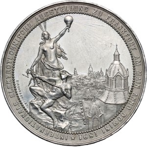 Germany, Medal from 1891, International Electrotechnical Exhibition in Frankfurt