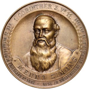 Germany, Medal ND (1959), 400th anniversary of the death of Menno Simons