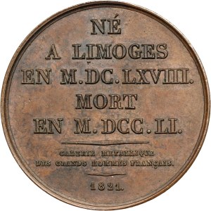 France, Medal from 1821, Henri François d'Aguesseau