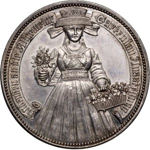 Deutschland, Medaille aus dem Jahr 1897, Gartenbauausstellung in Hamburg