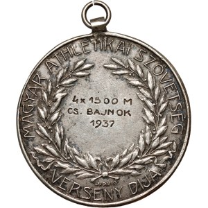Hungary, Award medal from 1937, Hungarian Athletics Federation