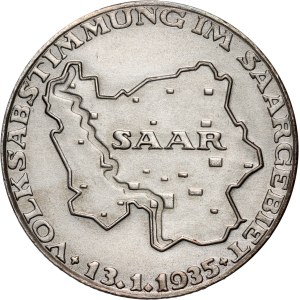 Germany, Medal from 1935, Plebiscite in Saarland