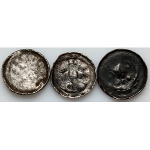 Germany, set of cross denarii, (3 pieces)