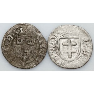 Kazimierz IV Jagiellończyk 1447-1492, zestaw szelągów, (2 sztuki)