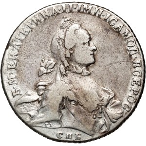 Russia, Catherine II, Rouble 1766 СПБ ЯI, St. Petersburg