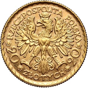 Second Polish Republic, 20 zlotych, 1925, Warsaw, Bolesław Chrobry