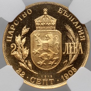 Bulharsko, Ferdinand I., 20 leva 1912, reprint