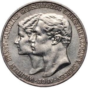 Germany, Saxe-Weimar-Eisenach, Wilhelm Ernst, 5 Mark 1903 A, Berlin, Duke`s Marriage