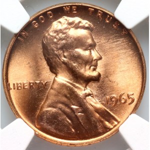 United States of America, Cent 1965, Philadelphia, Lincoln