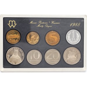 People's Republic of Poland, 1988 Annual Set of Polish Circulation Coins