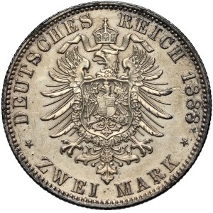 Germany, Prussia, Friedrich III, 2 Mark 1888 A, Berlin
