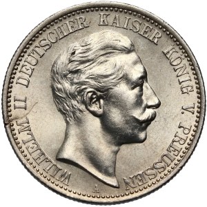 Germany, Prussia, Wilhelm II, 2 Mark 1904 A, Berlin