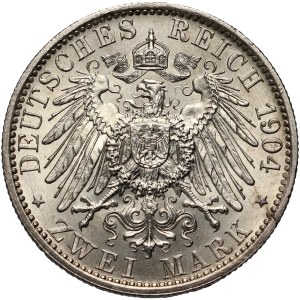 Germany, Prussia, Wilhelm II, 2 Mark 1904 A, Berlin