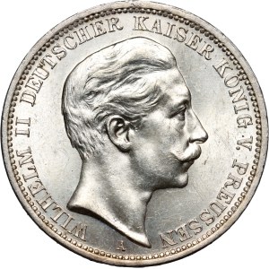 Germany, Prussia, Wilhelm II, 3 mark 1908 A, Berlin