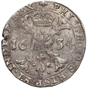 Spanish Netherlands, Brabant, Philip IV, Patagon 1634, Brussels
