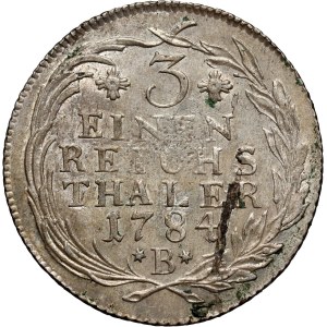 Silesia, Frederick II, 1/3 thaler, 1784 B, Wrocław