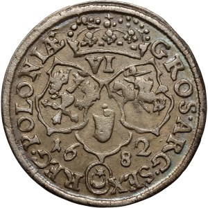 Jan III Sobieski, pièce de six de 1682 TLB, Bydgoszcz