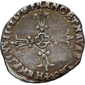 Heinrich von Valois, 1/8 Ecu 1603 F, Angers