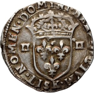 Heinrich von Valois, 1/4 Ecu 1602 K, Bordeaux