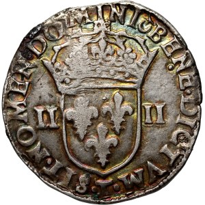 Heinrich von Valois, 1/4 Ecu 1605 T, Nantes