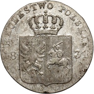 November Uprising, 10 groszy 1831 KG, Warsaw, eagle's talons bent