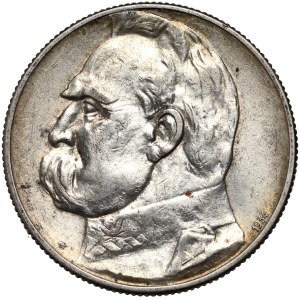 Second Polish Republic, 5 zlotych, 1934, Warsaw, Józef Piłsudski, Strzelecki Eagle