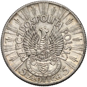 Second Polish Republic, 5 zlotych, 1934, Warsaw, Józef Piłsudski, Strzelecki Eagle